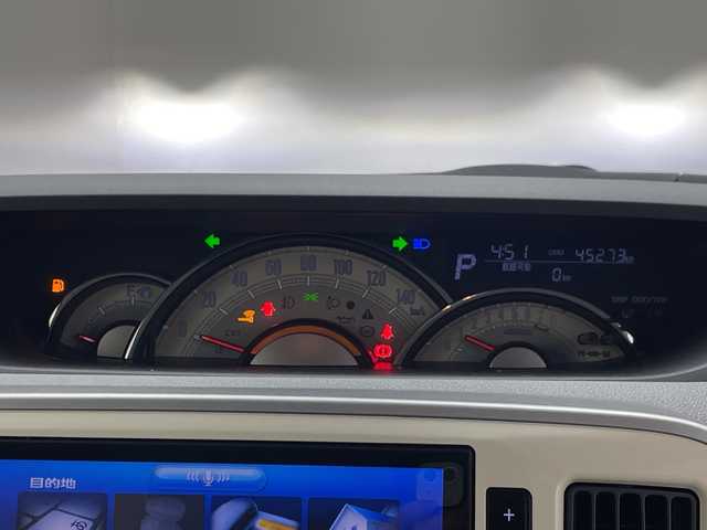 ダイハツ ムーヴ キャンバス G メイクアッフ SA Ⅱ 群馬県 2016(平28)年 4.6万km パールホワイトⅢ/ファインミントメタリック 2トーン 　純正８インチSDナビ　両側パワースライドドア　ETC　全方位カメラ　アイドリングストップ　フォグライト　LEDヘッドライト　ステアリングスイッチ　スマートキー　プッシュスタート　スペアキー　禁煙車