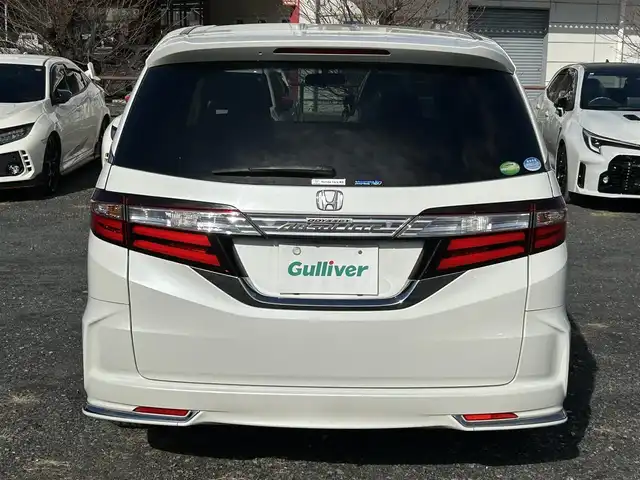 ホンダ オデッセイ アブソルート EX 埼玉県 2014(平26)年 11.8万km パール ・ワンオーナー/・禁煙車/・車検R9年9月28日まで/・レーダークルーズコントロール/・レーダーブレーキ/・純正ナビゲーション/・純正後席モニター/・純正18インチアルミホイール/・両側電動スライドドア/・360°カメラ/・CD/DVD/BT/USB/HDMI/・アイドリングストップ/・パワーシート/・LEDヘッドライト/・スペアキー/・新車保証書/・取扱説明書