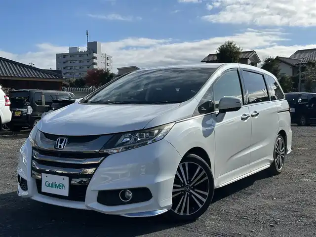 ホンダ オデッセイ アブソルート EX 埼玉県 2014(平26)年 11.8万km パール ・ワンオーナー/・禁煙車/・車検R9年9月28日まで/・レーダークルーズコントロール/・レーダーブレーキ/・純正ナビゲーション/・純正後席モニター/・純正18インチアルミホイール/・両側電動スライドドア/・360°カメラ/・CD/DVD/BT/USB/HDMI/・アイドリングストップ/・パワーシート/・LEDヘッドライト/・スペアキー/・新車保証書/・取扱説明書