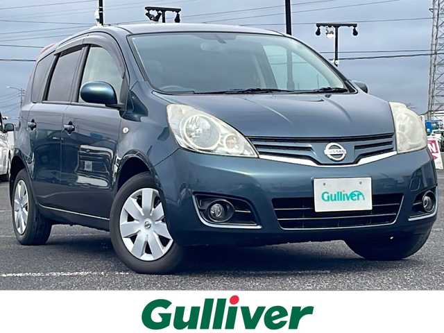 日産 ノート 15X FOUR SV 道央・札幌 2011(平23)年 13.6万km スチールブルー パートタイム4WD/社外メモリナビ/FM/AM/CD/DVD/BT/TV/電動格納ミラー/ドアバイザー/純正フロアマット/スマートキー/全席社外シートカバー