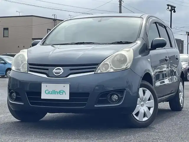 日産 ノート 15X FOUR SV 道央・札幌 2011(平23)年 13.6万km スチールブルー パートタイム4WD/社外メモリナビ/FM/AM/CD/DVD/BT/TV/電動格納ミラー/ドアバイザー/純正フロアマット/スマートキー/全席社外シートカバー