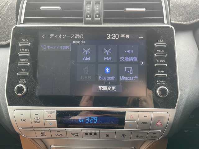 トヨタ ランドクルーザー プラド TX-L 70thアニバーサリーLTD 福島県 2021(令3)年 3.3万km ホワイトパールクリスタルシャイン ４ＷＤ/サンルーフ/レザーシート/純正ディスプレイオーディオ/【Miracast/Bluetooth/USB/ラジオ】/ナビ機能拡張有/全方位カメラ・バックカメラ/レザーシート/純正18inアルミホイール/TOYOTA Safety Sense/レーダークルーズコントロール/BSM：ブラインドスポットモニター/PCS：プリクラッシュセーフティシステム/オートハイビーム/純正LEDヘッドライト/純正フォグランプ/ドライブレコーダー/フロアマット/ビルトインETC/スマートキー/エンジンプッシュスタート