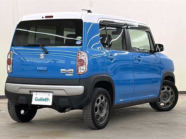 スズキ ハスラー X ターボ 道央・札幌 2014(平26)年 10.1万km サマーブルーM /夏タイヤ積載//エンジンスターター//4WD//社外ナビ//横滑り防止装置//衝突被害軽減システム//アイドリングストップ//DVD再生機能//CD//ETC//Bluetooth接続//パワーウィンドウ//パワーステアリング//純正フロアマット//ベンチシート//ABS//ダブルエアバック//純正スチールホイール