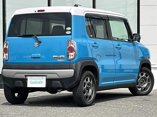 スズキ ハスラー X ターボ 山形県 2014(平26)年 10.1万km サマーブルーM /夏タイヤ積載//エンジンスターター//4WD//社外ナビ//横滑り防止装置//衝突被害軽減システム//アイドリングストップ//DVD再生機能//CD//ETC//Bluetooth接続//パワーウィンドウ//パワーステアリング//純正フロアマット//ベンチシート//ABS//ダブルエアバック//純正スチールホイール
