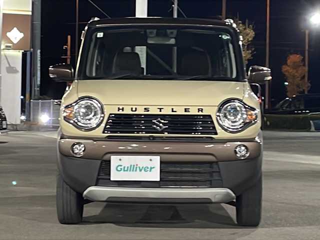 スズキ ハスラー ワンダラー 徳島県 2019(平31)年 4.8万km シフォンアイボリーメタリック/ウッディブラウン2トーンルーフ 純正7型メモリナビ　AVIC-RWS901/（DISC/USB/ラジオ/iPod/BT/AUX/フルセグ）/全方位カメラ/ETC/ハーフレザーシート/前席シートヒーター/純正15AW/キセノンヘッドライト/純正フロアマット/スペアキー/純正ドアバイザー/電動格納ミラー/フォグライト/取扱説明書