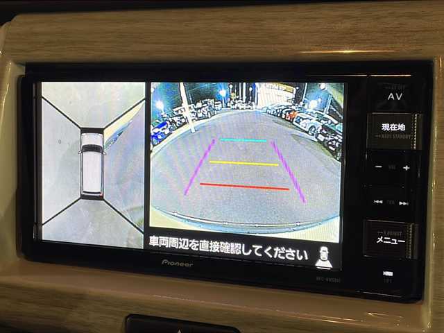 スズキ ハスラー ワンダラー 徳島県 2019(平31)年 4.8万km シフォンアイボリーメタリック/ウッディブラウン2トーンルーフ 純正7型メモリナビ　AVIC-RWS901/（DISC/USB/ラジオ/iPod/BT/AUX/フルセグ）/全方位カメラ/ETC/ハーフレザーシート/前席シートヒーター/純正15AW/キセノンヘッドライト/純正フロアマット/スペアキー/純正ドアバイザー/電動格納ミラー/フォグライト/取扱説明書