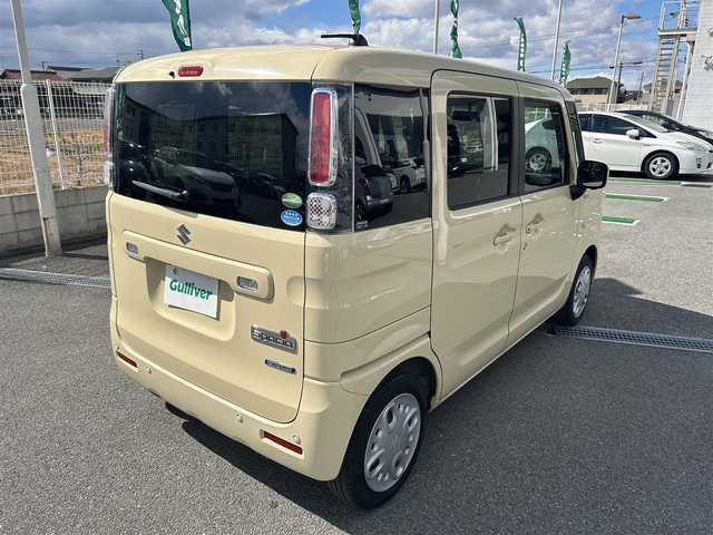 スズキ スペーシア HYBRID G 兵庫県 2020(令2)年 3.4万km シフォンアイボリーM 純正メモリナビ（AM・FM・BT・フルセグ・CD・DVD）/ビルトインETC/衝突被害軽減ブレーキ/車線逸脱防止機能/コーナーセンサー/アイドリングストップ/オートライト/横滑り防止機能/パワーモード/ヘッドアップディスプレイ/プッシュスタート/純正フロアマット/両側スライドドア