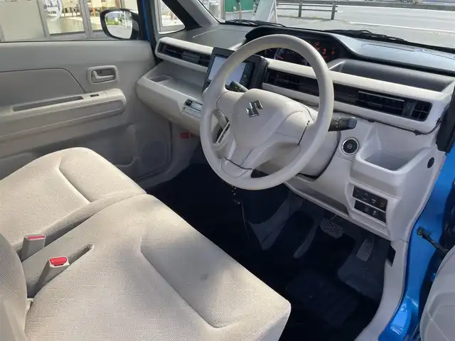 スズキ ワゴンＲ HYBRID FX 埼玉県 2018(平30)年 5.3万km ブリスクブルーメタリック ・社外ナビ/・ワンセグ/・ドライブレコーダー（前）/・ETC/・オートエアコン/・プッシュスタート/・スマートキー×２/・ヘッドアップディスプレイ/・プリクラッシュ/・アイドリングストップ/・レーンアシスト/・シートヒーター（D）/・オートライト/・電格ミラー/・助手席下収納/・フロアマット/・スタッドレス積込み/・取扱説明書/・保証書