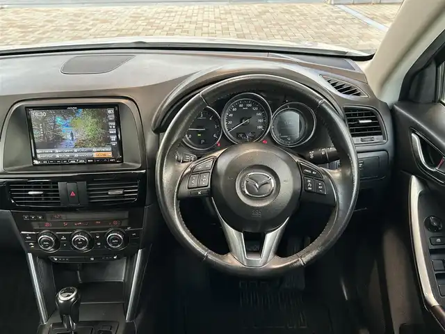 マツダ ＣＸ－５ XD Lパッケージ 兵庫県 2013(平25)年 7.4万km クリスタルホワイトパールマイカ 外部検査実施済み//ワンオーナー//BOSEサウンド//本革シート//運転席パワーシート//前席シートヒーター//純正OP アルパイン8型HDDナビ（C9A5）//地デジ/DVD/BT//バック、サイドカメラ//ステアリングリモコン//クルーズコントロール//アイドリングストップ//ETC//純正17インチAW//スペアキー//H26/27/28/29/30/R2/4/6年/ディーラー点検記録