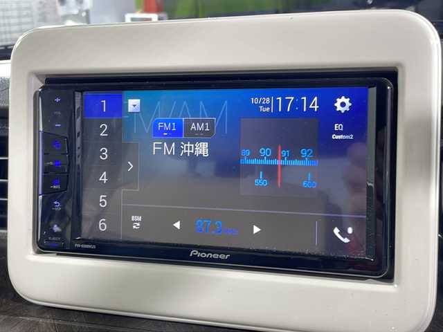 スズキ ラパン モード 沖縄県 2019(令1)年 3.2万km ノクターンブルーパール/ホワイト 2トーンルーフ 禁煙車　/ワンオーナー　/社外ディスプレイオーディオ　/Ｂｌｕｅｔｏｏｔｈ　ラジオ　ＵＳＢ　/ステアリングリモコン　/レーダーブレーキサポート　/ステアリングリモコン　/オートライト　/シートヒーター/ビルトインETC