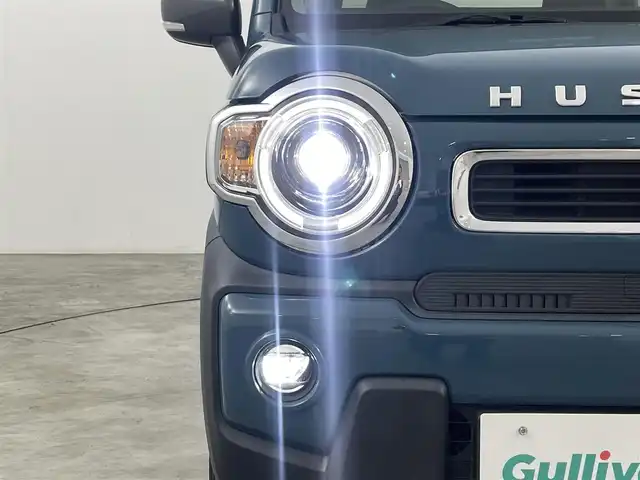 スズキ ハスラー HYBRID X 福島県 2020(令2)年 2.6万km デニムブルー ガンメタリック 2トーン スズキセーフティサポート　/・衝突軽減ブレーキ　/・後退ブレーキサポート　/・誤発進抑制機能　/・リアパーキングセンサー　/・車線逸脱警報装置　/社外ナビゲーション/・型式：MDV-S707W/・Bluetooth/CD/DVD/TV/USB/ipod/AM・FM/・バックカメラ/シートヒーター/LEDライト/・フォグライト/・オートライト/革巻きステアリング/・ステアリングスイッチ/プッシュスタート/・スマートキー/・スペアキー/純正フロアマット