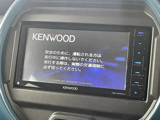 スズキ ハスラー HYBRID X 福島県 2020(令2)年 2.6万km デニムブルー ガンメタリック 2トーン スズキセーフティサポート　/・衝突軽減ブレーキ　/・後退ブレーキサポート　/・誤発進抑制機能　/・リアパーキングセンサー　/・車線逸脱警報装置　/社外ナビゲーション/・型式：MDV-S707W/・Bluetooth/CD/DVD/TV/USB/ipod/AM・FM/・バックカメラ/シートヒーター/LEDライト/・フォグライト/・オートライト/革巻きステアリング/・ステアリングスイッチ/プッシュスタート/・スマートキー/・スペアキー/純正フロアマット