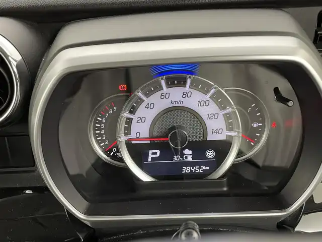 スズキ スペーシア カスタム HYBRID GS 福岡県 2019(令1)年 3.9万km ブルーイッシュブラックパール3 社外８型ナビ（ＢＴ，フルセグＴＶ）　/バックカメラ　/プッシュスタート　/コーナーセンサー　/衝突軽減ブレーキ　/レーンキープ　/横滑り防止装置　/アイドリングストップ　/片側電動スライドドア　/シートヒーター　/ＬＥＤ