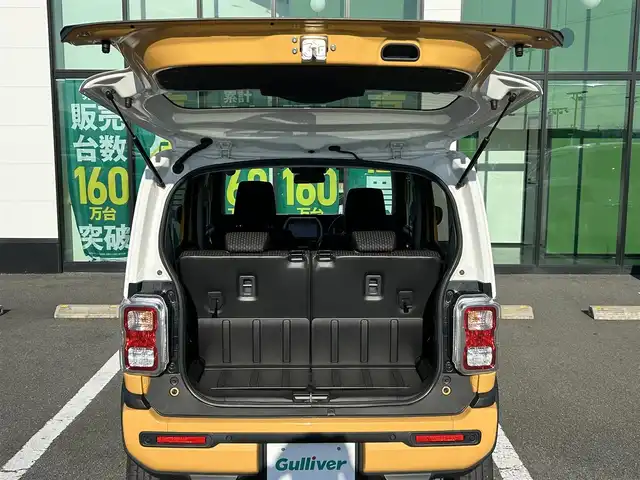 スズキ ハスラー HYBRID G 奈良県 2020(令2)年 3.4万km アクティブイエロー/ホワイト2トーンルーフ 純正ナビ　/フルセグ　/ＤＶＤ　/Ｂｌｕｅｔｏｏｔｈ　/ＵＳＢ入力端子　/全方位カメラ　/ＥＴＣ　/前席シートヒーター　/純正ラバーフロアマット　/オートライト　/衝突被害軽減ブレーキ　/車線逸脱警報　/横滑り防止装置