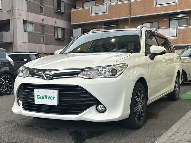 トヨタ カローラ フィールダー 1．5G 高知県 2015(平27)年 9.9万km ホワイトパールクリスタルシャイン ナビ/・Bl押しuetooth/・CD/DVD/・フルセグTV/トヨタセーフティセンス/アイドリングストップ/前後ドラレコ/ルーフレール/スペアキー