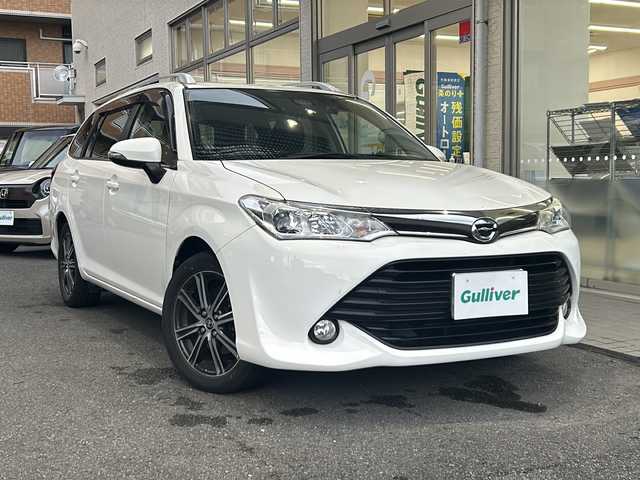トヨタ カローラ フィールダー 1．5G 高知県 2015(平27)年 9.9万km ホワイトパールクリスタルシャイン ナビ/・Bl押しuetooth/・CD/DVD/・フルセグTV/トヨタセーフティセンス/アイドリングストップ/前後ドラレコ/ルーフレール/スペアキー