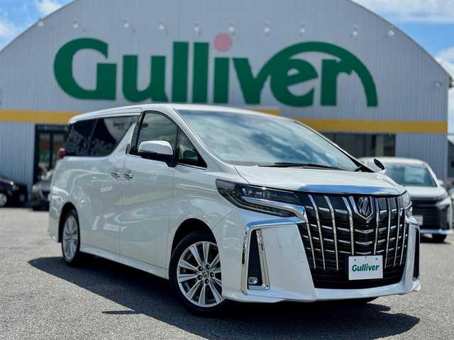 トヨタ アルファード S 滋賀県 2020(令2)年 6.3万km ホワイトパールクリスタルシャイン ワンオーナー/純正9インチディスプレイオーディオ /　フルセグ Bluetooth CD DVD  AM FM /Tコネクトナビキット/DVDデッキ/バックカメラ/スペアタイヤ/両側パワースライドドア/純正フリップダウンモニター/ビルトインETC/Toyota Safety Sense /プリクラッシュセーフティ/レーントレーシングアシスト［LTA］/レーダークルーズコントロール/ロードサインアシスト［RSA］/オートマチックハイビーム［AHB］/先行車発進告知機能［TMN］/純正フロアマット/スマートキー×2/プッシュスタート/
