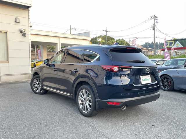 マツダ ＣＸ－８ XD エクスクルーシブモード 埼玉県 2021(令3)年 2.7万km ディープクリスタルブルーマイカ 4WD/ディーゼルターボ/6人乗りモデル/OPサンルーフ/ホワイトレザーシート/BOSEサウンドシステム/ルーフレール/純正ナビ/TV/Bluetooth/360°カメラ/レーダークルーズコントロール/衝突軽減ブレーキ/レーンキープアシスト/ウインカードアミラー/FRコーナーセンサー/ヘッドアップディスプレイ/パワーバックドア/BSM/ブラインドスポットモニター/LEDヘッドライト/スペアキー/新車保証書/取扱説明書