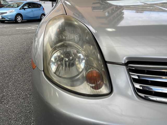 日産 スカイライン 250GT 大阪府 2004(平16)年 9万km ダイヤモンドシルバー 純正DVDナビ/AM/FM/ドアバイザー/リモコンキー/スペアキー/取扱説明書