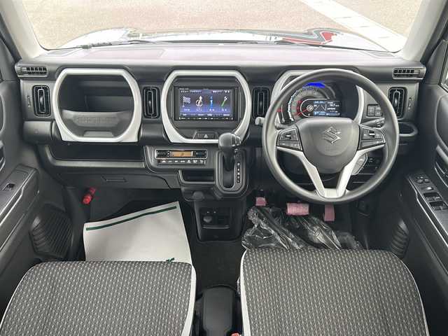 スズキ ハスラー HYBRID G 佐賀県 2023(令5)年 3.3万km ブルーイッシュブラックパール3 ワンオーナー/社外メモリナビ/フルセグTV/SD/CD/Bluetooth/バックカメラ/アイドリングストップ/クルーズコントロール/前席シートヒーター/ヘッドライトレベライザー/アイドリングストップ/ETC/スマートキー/フロアマット/ドアバイザー/新車保証書/取扱説明書/スペアキー1本/衝突軽減システム/車線逸脱機能