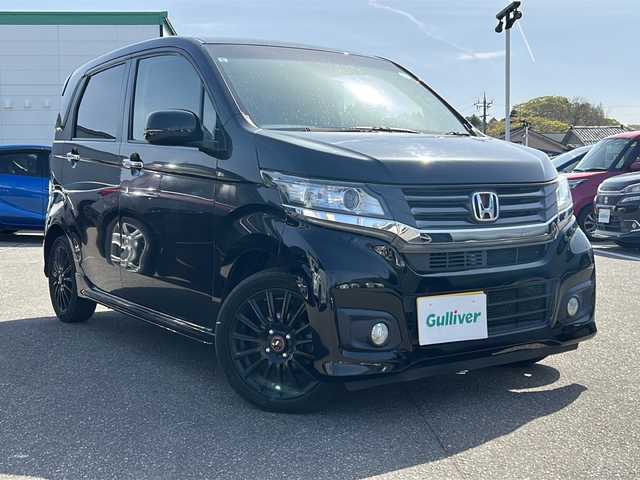 ホンダ Ｎ ＷＧＮ カスタム G ターボパッケージ 石川県 2015(平27)年 10.5万km スマートブラック ケンウッドメモリナビ/・bluetooth/フルセグTV/バックカメラ/ビルドインETC/社外15インチAW/ハーフレザーシート/前方ドライブレコーダー/クルーズコントロール/純正フロアマット/ドアバイザー/LEDオートライト/プッシュスタート/スマートキー/取扱説明書/保証書