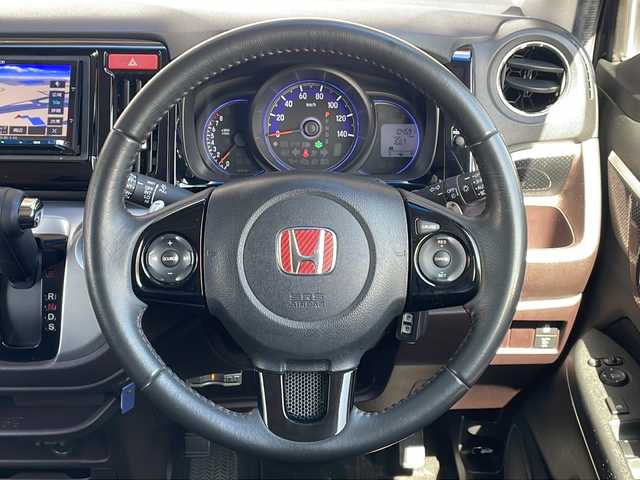 ホンダ Ｎ ＷＧＮ カスタム G ターボパッケージ 石川県 2015(平27)年 10.5万km スマートブラック ケンウッドメモリナビ/・bluetooth/フルセグTV/バックカメラ/ビルドインETC/社外15インチAW/ハーフレザーシート/前方ドライブレコーダー/クルーズコントロール/純正フロアマット/ドアバイザー/LEDオートライト/プッシュスタート/スマートキー/取扱説明書/保証書