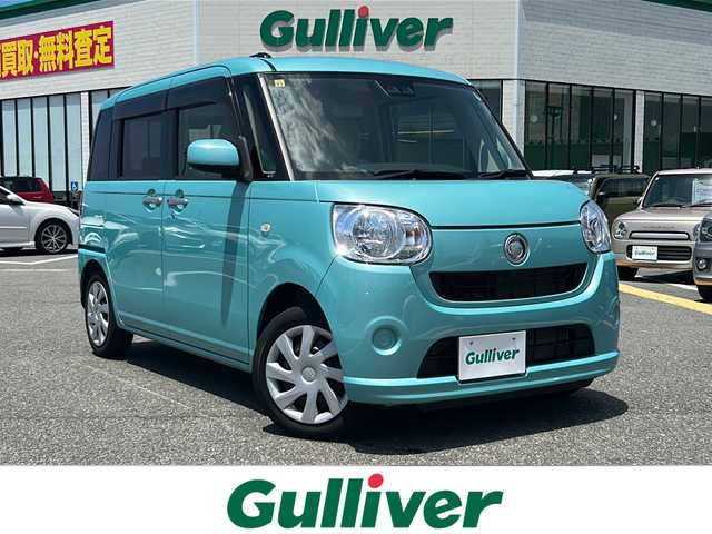 ダイハツ ムーヴ キャンバス X SA Ⅲ 鳥取県 2018(平30)年 5.8万km ファインミントメタリック ワンオーナー/社外ナビ/フルセグ/DVD/CD/BT/スマートアシスト/レーンキープアシスト/オートハイビーム/両側パワースライドドア/プッシュエンジンスタート/アイドリングストップ/電動格納ミラー/フロアマット/ドアバイザー/スマートキー