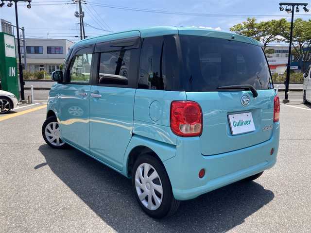 ダイハツ ムーヴ キャンバス X SA Ⅲ 鳥取県 2018(平30)年 5.8万km ファインミントメタリック ワンオーナー/社外ナビ/フルセグ/DVD/CD/BT/スマートアシスト/レーンキープアシスト/オートハイビーム/両側パワースライドドア/プッシュエンジンスタート/アイドリングストップ/電動格納ミラー/フロアマット/ドアバイザー/スマートキー