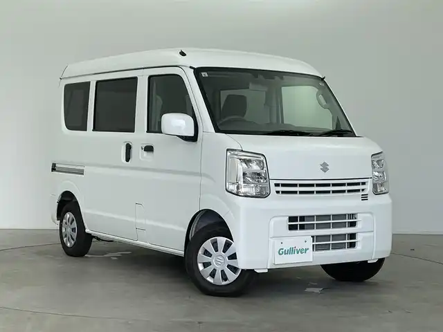 スズキ エブリイ PC 富山県 2024(令6)年 0.1万km スペリアホワイト 純正ディスプレイオーディオ（AM/FM/USB/BT）/バックカメラ/両側スライドドア/デュアルカメラブレーキサポート/レーンキープアシスト/オートライト/LEDヘッドライト/横滑り防止装置/リアパーキングセンサー/オーバーヘッドシェルフ/運転席シートヒーター/リモコンキー×２/取扱説明書/保証書