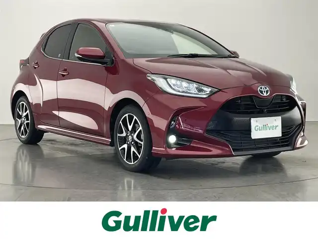 トヨタ ヤリス ハイブリッド Z 愛知県 2020(令2)年 2.8万km センシュアルレッドマイカ 純正８インチディスプレイオーディオナビ/トヨタセーフティセンス/トヨタチームメイト/パノラミックビューモニター/ブラインドスポットモニター/カラーヘッドアップディスプレイ/シートヒーター/ETC/前後ドライブレコーダー/LEDオートライト/フォグランプ/純正アルミホイール/純正フロアマット/レーダークルーズコントロール/コーナーセンサー/禁煙車