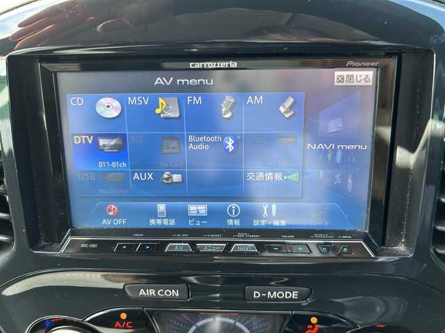日産 ジューク 16GT FOUR 徳島県 2011(平23)年 8.4万km パッションレッド ワンオーナー/ＳＤナビ/(AM.FM.CD.フルセグ.BT)/ターボ/純正アルミホイール/ＥＴＣ/スマートキー/スペアタイヤ/純正フロアマット/電動格納ミラー/オートエアコン/フルセグＴＶ