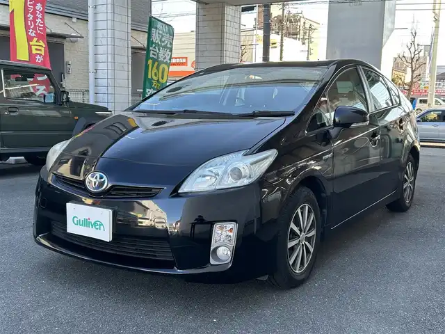 トヨタ プリウス S 愛知県 2010(平22)年 6.9万km ブラック 純正SDナビ〈NSDN-W59〉/・DVD／ワンセグTV/バックカメラ/アンテナ分離型ETC/社外15インチAW〈SMACK〉/スマートキー＆プッシュスタート