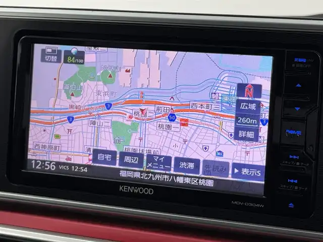 ダイハツ キャスト スポーツ SAⅡ 福岡県 2015(平27)年 7.7万km ブラックマイカメタリック 社外ナビ　/バックカメラ　/ＥＴＣ　/ＭＯＭＯステアリング　/衝突被害軽減システム　/横滑り防止装置　/レーンキープ　/盗難防止システム　/アイドリングストップ　/運転席シートヒーター　/純正１６インチアルミホイール