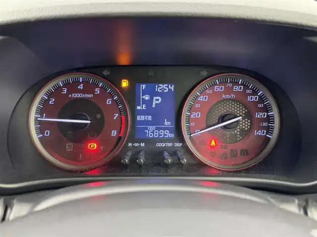 ダイハツ キャスト スポーツ SAⅡ 福岡県 2015(平27)年 7.7万km ブラックマイカメタリック 社外ナビ　/バックカメラ　/ＥＴＣ　/ＭＯＭＯステアリング　/衝突被害軽減システム　/横滑り防止装置　/レーンキープ　/盗難防止システム　/アイドリングストップ　/運転席シートヒーター　/純正１６インチアルミホイール