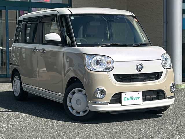 ダイハツ ムーヴ キャンバス G メイクアップ VS SAⅢ 愛知県 2021(令3)年 0.7万km パールホワイトⅢ/ナチュラルベージュマイカメタリック 2トーン ワンオーナー/メモリナビ(フルセグTV/DVD)/バックカメラ/全方位カメラ/アイドリングストップ/シートヒーター/両側パワースライドドア/前側ドラレコ/電格ミラー/純正フロアマット/ドアバイザー/ETC/取扱説明書/保証書