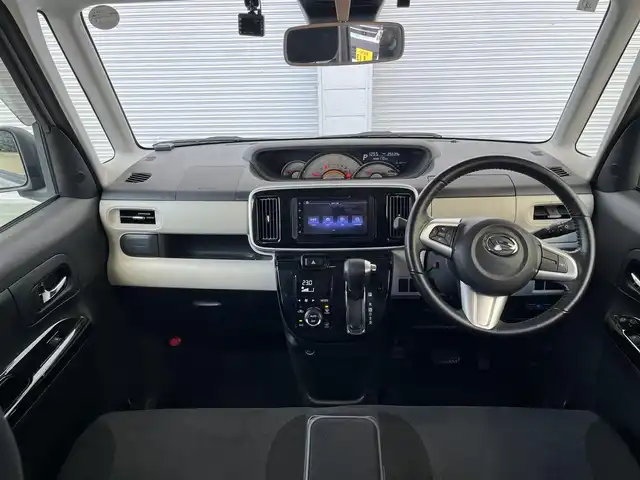 ダイハツ ムーヴ キャンバス G ブラックインテリア VS SAⅢ 高知県 2021(令3)年 2.6万km スムースグレーマイカメタリック/ブラックマイカメタリック 2トーン ディスプレイオーディオ/Bluetooth接続/ETC/Apple Car Play/Android Auto/ドライブレコーダー/全方位カメラ/AAC/社外フロアマット/両側パワースライドドア/シートヒーター/コーナーセンサー/オートLEDヘッドライト/オートマチックハイビーム/AM/FM/横滑り防止装置/盗難防止装置/衝突被害軽減システム/運転席＋助手席＋サイドエアバッグ