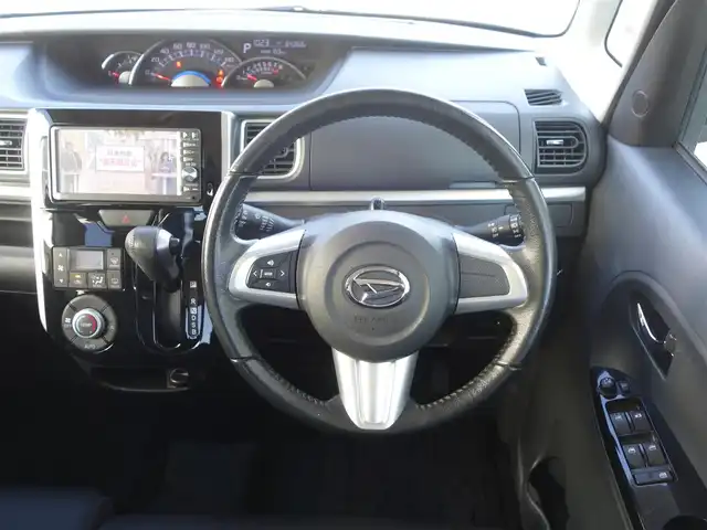 ダイハツ タント カスタム RS スマートセレ SA 静岡県 2014(平26)年 6.5万km パールホワイトⅢ 禁煙車/スマートアシスト/　衝突軽減ブレーキ/　誤発進抑制機能/　先行車お知らせ機能/車検R9年7月24日まで/純正オプションナビ（NSZP-W640D）/　　CD/DVD/BT/ワンセグTV/HDMI/バックカメラ/両側パワースライドドア/社外ETC/ecoIDLE/ステアリングスイッチ/オートライト/LEDヘッドライト/オートライト/フォグランプ/純正フロアマット/取扱説明書/保証書