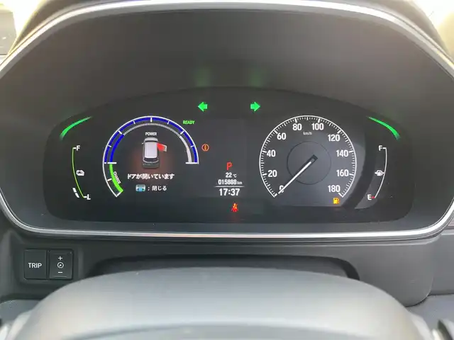 ホンダ オデッセイ ハイブリッド e:HEVアブソルート EX 滋賀県 2021(令3)年 1.6万km プレミアムヴィーナスブラックP 禁煙車/純正ナビ/（CD/DVD/SD/Bluetooth/フルセグTV）/全方位カメラ/純正フリップダウンモニター/ビルトインETC/前後ドライブレコーダー/両側電動スライドドア/パワーバックドア/路外逸脱抑制機能/レーンキープアシストシステム/ブラインドスポットモニター/衝突被害軽減ブレーキ/クリアランスソナー/標識認識機能/電動パーキングブレーキ/オートホールドブレーキ/革巻きステアリング/アダプティブクルーズコントロール/ステアリングリモコン/ハーフレザーシート/前席シートヒーター/前席パワーシート/LEDヘッドライト/フォグランプ/オートヘッドライト/カーテンエアバッグ