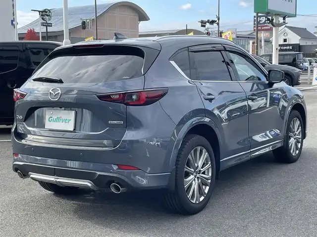 マツダ ＣＸ－５ XD エクスクルーシブモード 長崎県 2023(令5)年 2万km ポリメタルグレーM ワンオーナー/純正SDナビ/BT/USB/フルセグTV/全方位カメラ/茶革シート/前席パワーシート/全席シートヒーター/前席エアーシート/BOSEプレミアムサウンド/衝突被害軽減システム/レーダークルーズコントロール/シグネスチャースタイル/(ルーフレール、フロント、リア)/ステアリングスイッチ/ステアリングヒーター/パドルシフト/ドライブレコーダー前後/パワーバックドア/ETC