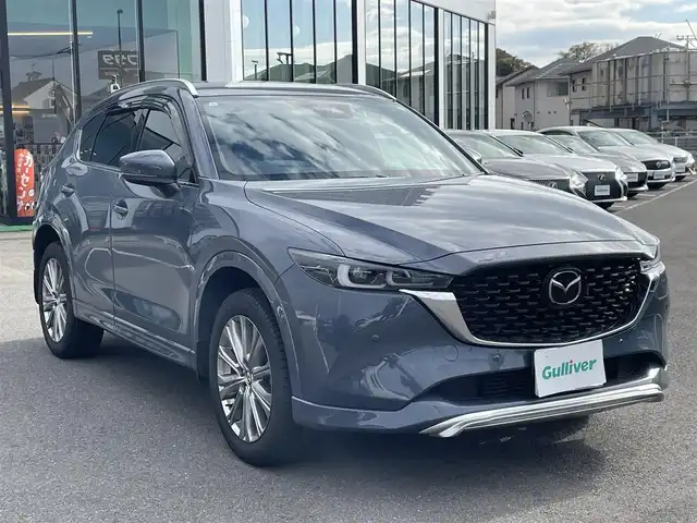 マツダ ＣＸ－５ XD エクスクルーシブモード 長崎県 2023(令5)年 2万km ポリメタルグレーM ワンオーナー/純正SDナビ/BT/USB/フルセグTV/全方位カメラ/茶革シート/前席パワーシート/全席シートヒーター/前席エアーシート/BOSEプレミアムサウンド/衝突被害軽減システム/レーダークルーズコントロール/シグネスチャースタイル/(ルーフレール、フロント、リア)/ステアリングスイッチ/ステアリングヒーター/パドルシフト/ドライブレコーダー前後/パワーバックドア/ETC