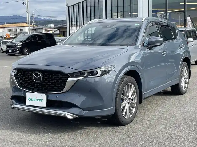 マツダ ＣＸ－５ XD エクスクルーシブモード 長崎県 2023(令5)年 2万km ポリメタルグレーM ワンオーナー/純正SDナビ/BT/USB/フルセグTV/全方位カメラ/茶革シート/前席パワーシート/全席シートヒーター/前席エアーシート/BOSEプレミアムサウンド/衝突被害軽減システム/レーダークルーズコントロール/シグネスチャースタイル/(ルーフレール、フロント、リア)/ステアリングスイッチ/ステアリングヒーター/パドルシフト/ドライブレコーダー前後/パワーバックドア/ETC
