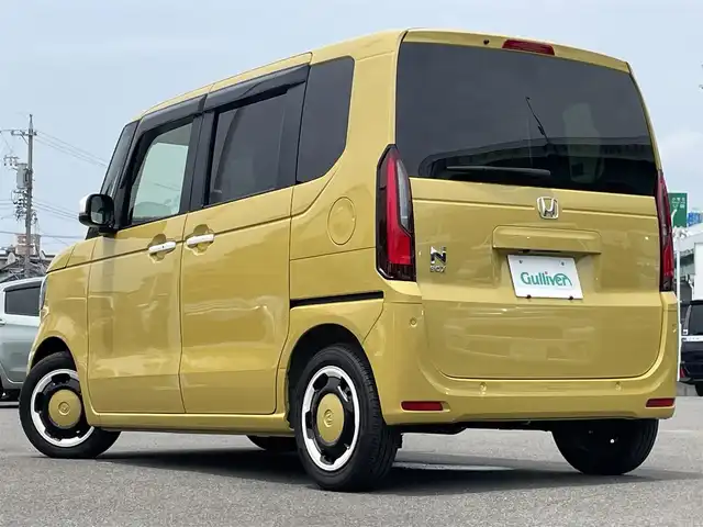 ホンダ Ｎ ＢＯＸ ファッションスタイル 愛知県 2024(令6)年 0.1万km 黄 〇専用ボディ色オータムイエローパール/〇純正９インチナビ/〇フルセグTV/〇バックカメラ/〇パワースライドドア（両側）/〇ホンダセンシング/〇衝突軽減ブレーキ/〇渋滞追従機能付アダプティブクルーズコントロール/〇LEDヘッドランプ/〇オートライト/〇オートエアコン/リアヒーターダクト/〇シートヒーター/〇スマートキーシステム