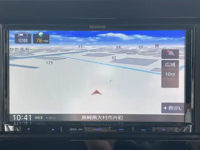スズキ スペーシア カスタム HYBRID GS 長崎県 2018(平30)年 3.5万km フェニックスレッドパール /社外ナビ/　(CD BT USB iPod AM FM)//片側パワースライドドア//衝突軽減ブレーキ//レーンキープアシスト//シートヒーター//アイドリングストップ//コーナーセンサー//ETC//オートライト//LEDヘッドライト//プッシュスタート//リアサンシェード//スマートキー