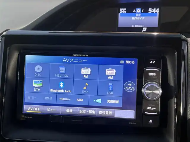 トヨタ エスクァイア 香川県 2014(平26)年 5.6万km スパークリングブラックパールクリスタルシャイン ワンオーナー/社外ナビ/(フルセグ/CD/DVD/Bluetooth)/バックカメラ/片側パワースライドドア/純正１５インチアルミ/純正フロアマット/横滑り防止装置/オートライト/チップアップシート/アイドリングストップ/ETC