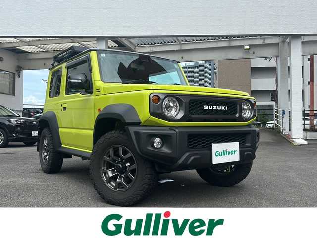 スズキ ジムニー シエラ JC 宮崎県 2020(令2)年 1.7万km キネティックイエロー/ブラック ワンオーナー/純正ナビ/DVD/CD/SD/MSV/BT/USB/フルセグTV/バックカメラ/純正LEDヘッドライト/純正フォグランプ/オートライト/純正１６インチアルミホイール/ルーフキャリア/リアラダー/革巻きステアリング/ステアリングスイッチ/前席シートヒーター/衝突被害軽減ブレーキ/LKA/横滑り防止/ダウンヒルアシストシステム/スマートキー×２/前後タイプドライブレコーダー/純正ゴムフロアマット/純正ドアバイザー/ETC/電動格納ウインカードアミラー