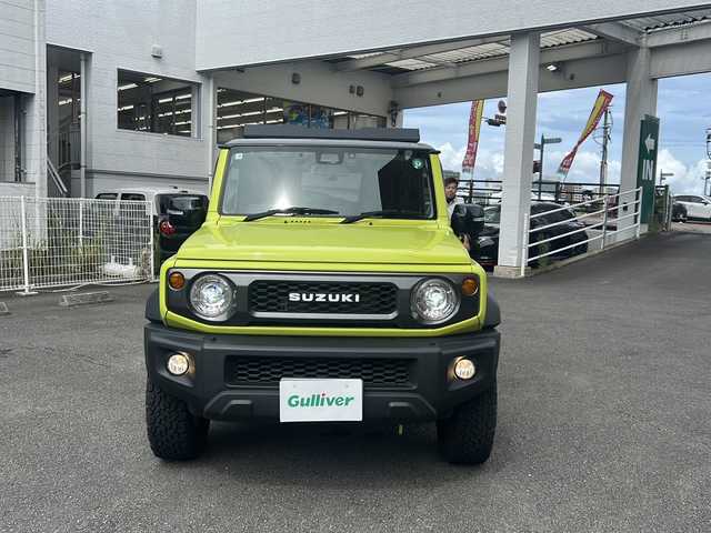 スズキ ジムニー シエラ JC 宮崎県 2020(令2)年 1.7万km キネティックイエロー/ブラック ワンオーナー/純正ナビ/DVD/CD/SD/MSV/BT/USB/フルセグTV/バックカメラ/純正LEDヘッドライト/純正フォグランプ/オートライト/純正１６インチアルミホイール/ルーフキャリア/リアラダー/革巻きステアリング/ステアリングスイッチ/前席シートヒーター/衝突被害軽減ブレーキ/LKA/横滑り防止/ダウンヒルアシストシステム/スマートキー×２/前後タイプドライブレコーダー/純正ゴムフロアマット/純正ドアバイザー/ETC/電動格納ウインカードアミラー
