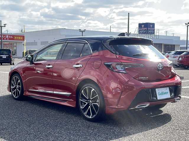 トヨタ カローラ スポーツ ハイブリッドG Z 島根県 2020(令2)年 1.1万km アティチュードブラックマイカ/ダークブルーマイカメタリック 2トーン メーカーナビゲーション/BT CD DVD Miracast/モデリスタエアロ/バックカメラ/レーダークルーズコントロール/社外前後ドライブレコーダー/ビルトインETC2.0/ハーフレザーシート/D/N席シートヒーター/オートマチックハイビーム/電子パーキング/AUTOHOLD/LEDヘッドライト/AUTOライト/フォグライト/前後コーナーセンサー/オートリトラミラー/純正ドアバイザー/純正フロアマット/純正18インチアルミホイール/ISOFIX/シートリフター