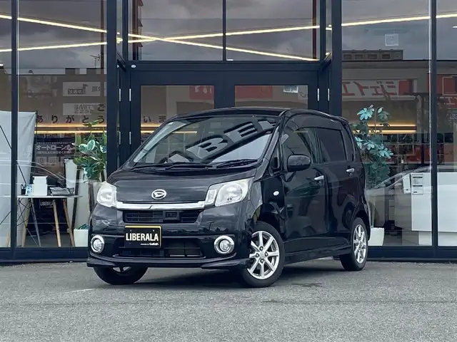 ダイハツ ムーヴ L VSスマートセレ SA&SN 福岡県 2014(平26)年 6.3万km ブラックマイカメタリック ・ＵＳＢ／Ｂｌｕｅｔｏｏｔｈ/・バックカメラ/・ＥＴＣ/・純正１４インチＡＷ/・社外ディスプレイオーディオ/・ドアバイザー/・取扱説明書/・保証書