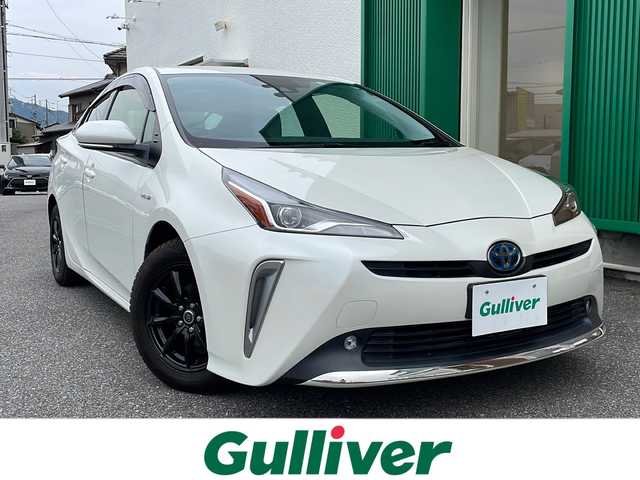 トヨタ プリウス Sツーリングセレクション 岐阜県 2019(令1)年 4.5万km ホワイトパールクリスタルシャイン アルパイン9インチナビ/CD/DVD/BT/フルセグTV/トヨタセーフティーセンス/クルーズコントロール/バックカメラ/ステアリングスイッチ/LEDヘッドライト/合皮シート/ビルトインEETC