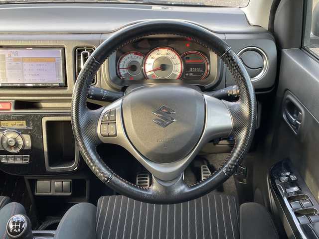 スズキ アルト ワークス 新潟県 2016(平28)年 9.8万km スチールシルバーM 4WD/社外SDナビ(AVN134M)/CD/ワンセグテレビ/ETC/ドライブレコーダー/スマートキー/プッシュスタート/キセノンヘッドライト/オートライト/フォグランプ/純正15インチアルミホイール